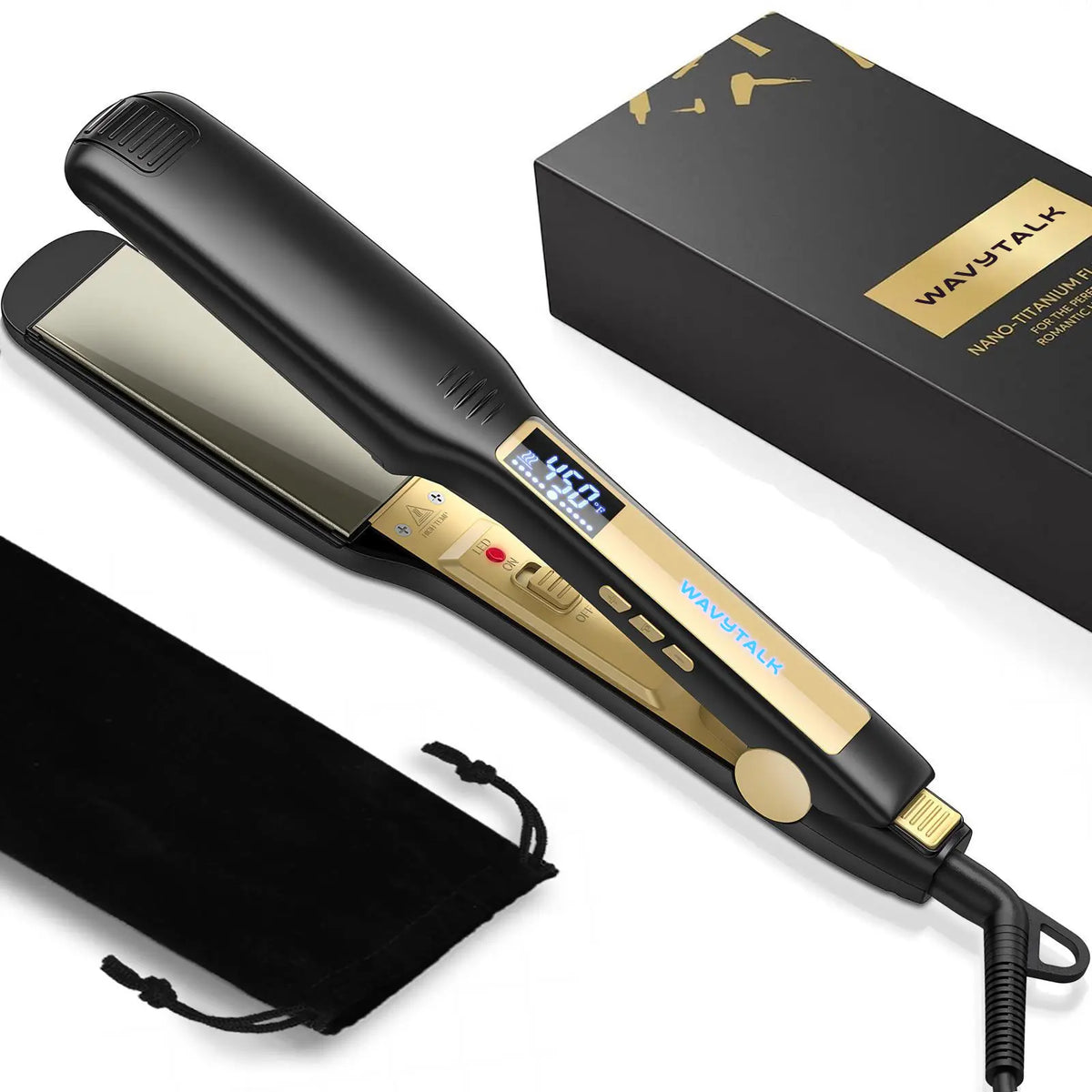 Wavytalk Hair Straightener 1.75 Inch for Effortless Straightening, Beauty Products, Hair Tools