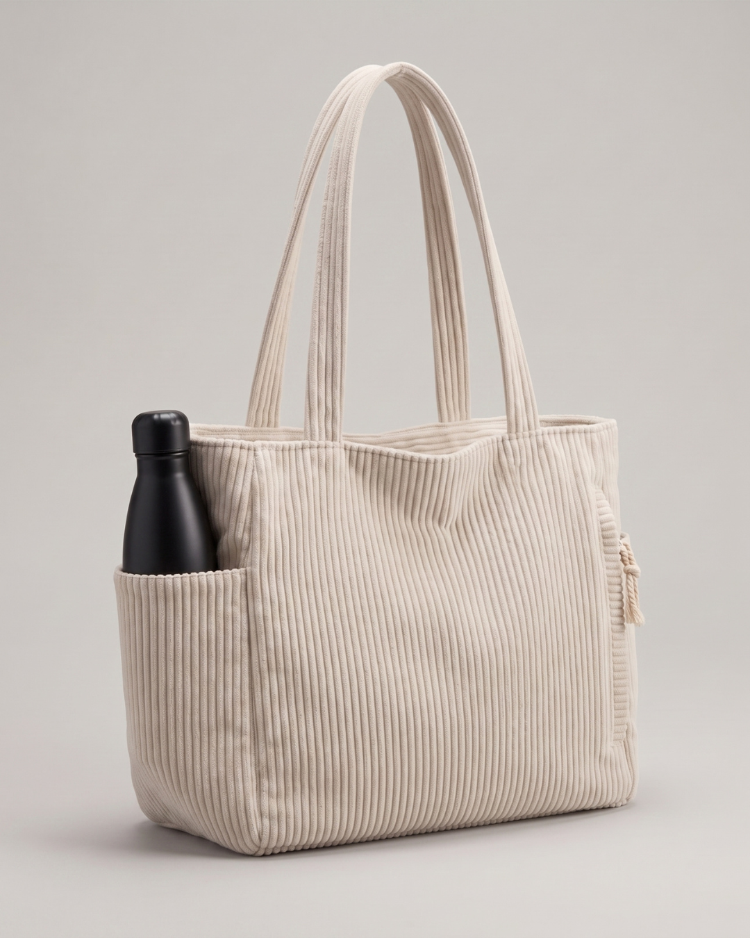 Corduroy Zipper Tote Bag – photo 7